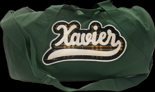 If I Don't Do Nothing Imma Ball: Xavier XULA Connect Signature Plaid Duffle Bag